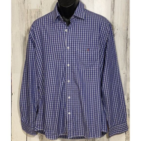 Louis Philippe‎ Shirt Men’s Button Down Tailored Fit Blue - Picture 1 of 4